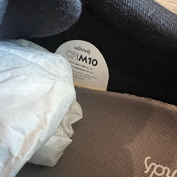 ALLBIRDS Men’s Black Canvas Pacers Sneakers Size 10 NWOB - Picture 5 of 5